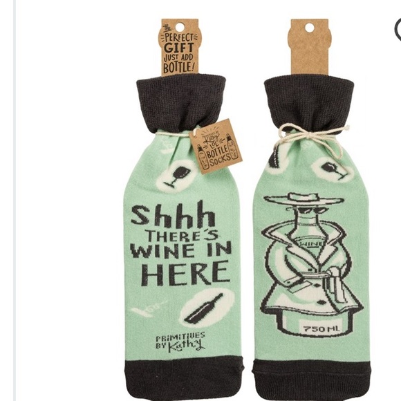 Other - 3/$15 NEW wine bottle sock shh there’s wine here